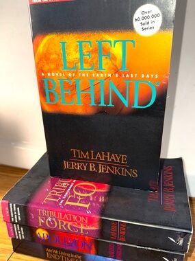 Left behind book lot